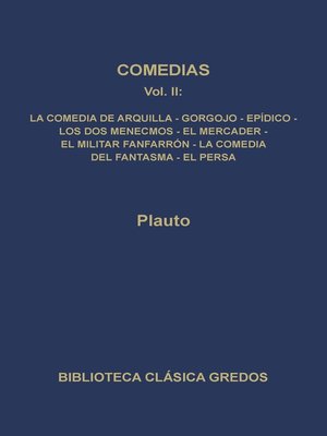 cover image of Comedias II